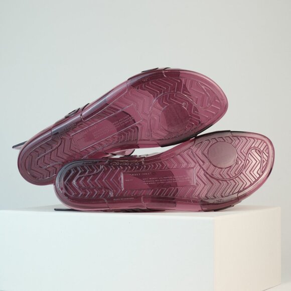 Off-White ℅ Virgil Abloh Logo Slingback Jelly Sandals, Lavender, EU 42 - Picture 5 of 12